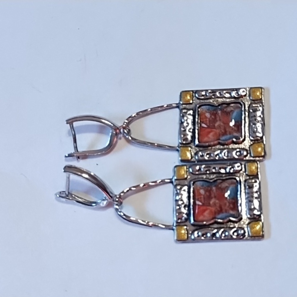 New Elegant Silver Pierced Earrings